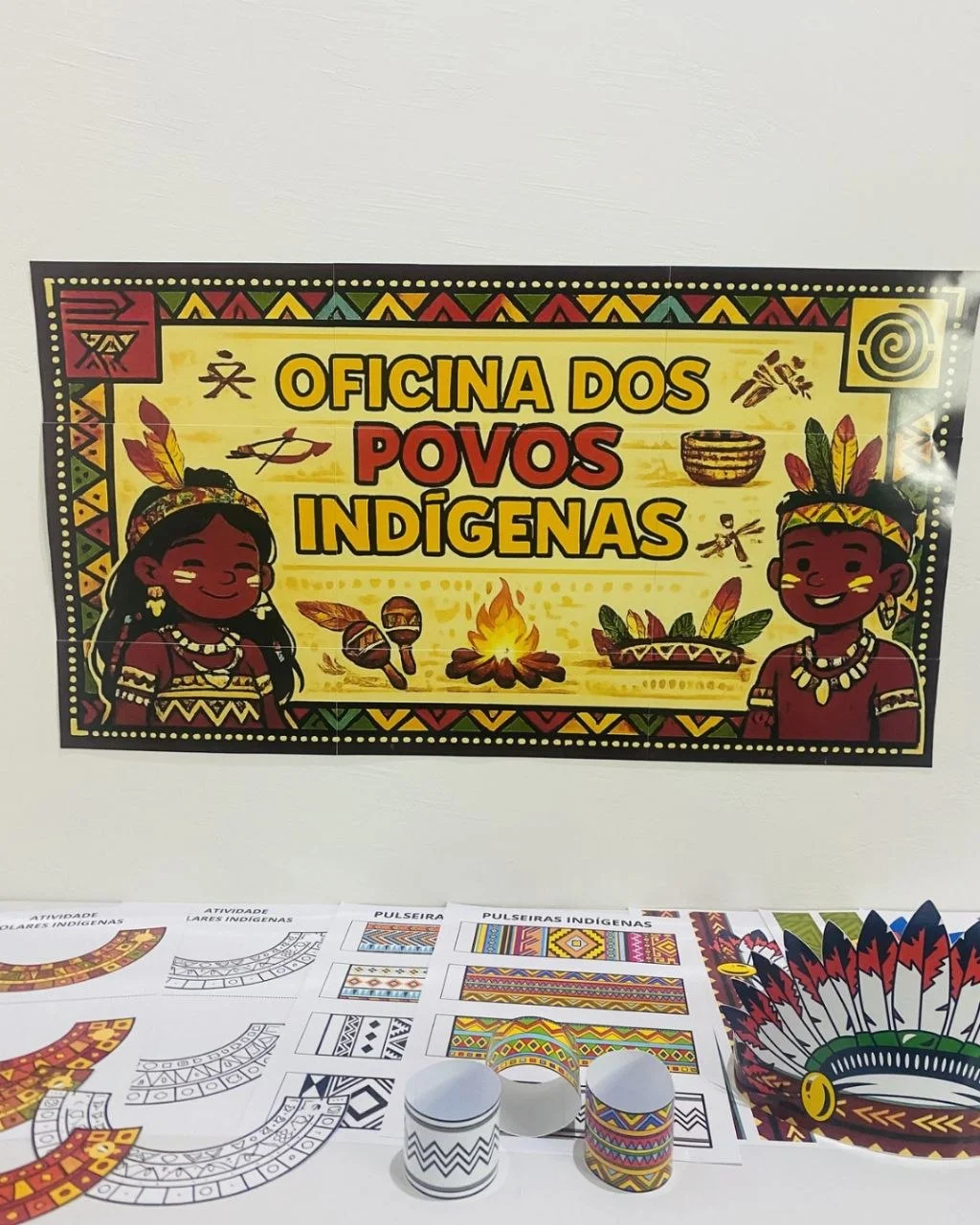 Oficina dos Povos Indígenas | Atividades para Imprimir — capa do material
