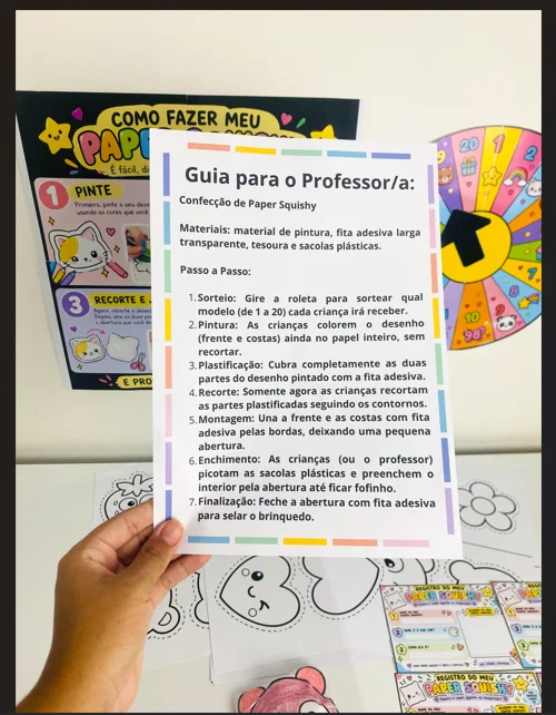 Oficina Squishy De Papel – Uma Experiência Criativa E Divertida — amostra 2: A Oficina Squishy de Papel foi preparada para…