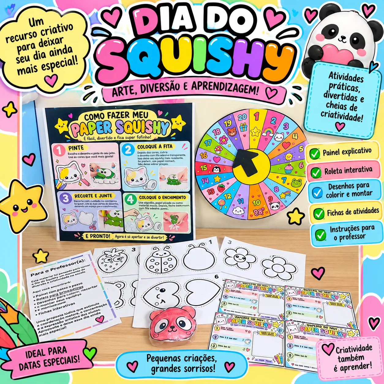 Oficina Squishy De Papel – Uma Experiência Criativa E Divertida — Datas comemorativas para Educação Infantil: Uma oficina…