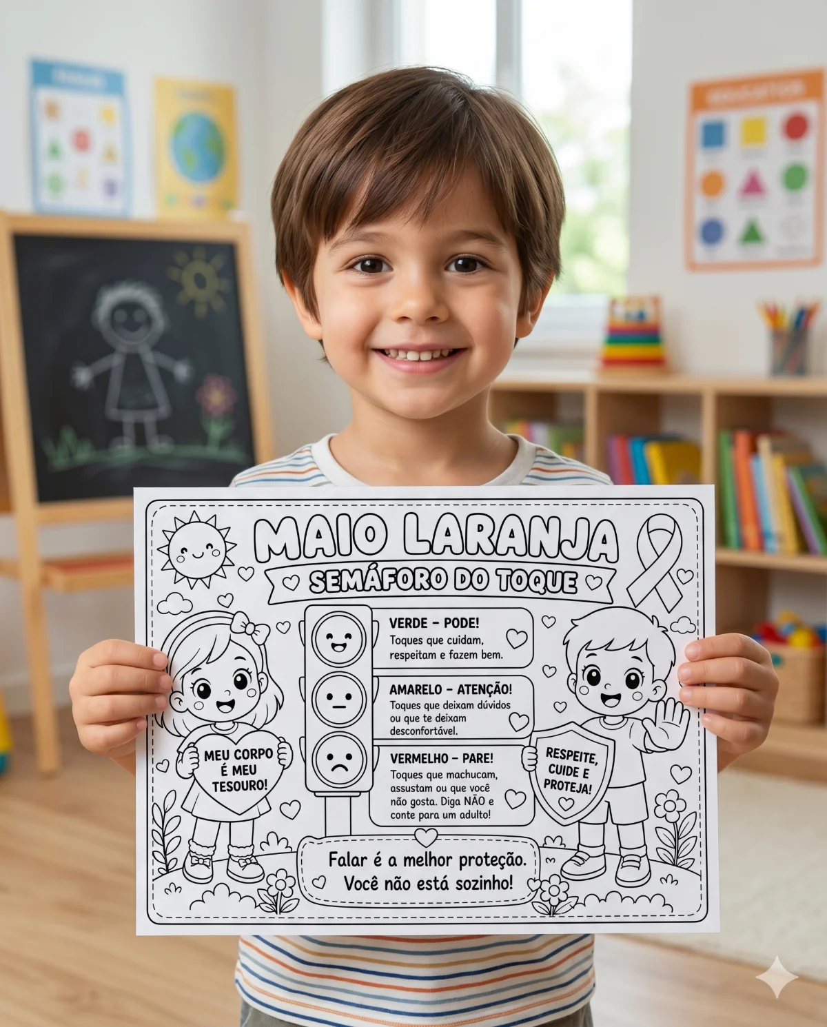 OMBO PINTURA COLETIVA – SEMÁFORO DO TOQUE — amostra 2: Um recurso lúdico e educativo para trabalhar o autocuidado e a…