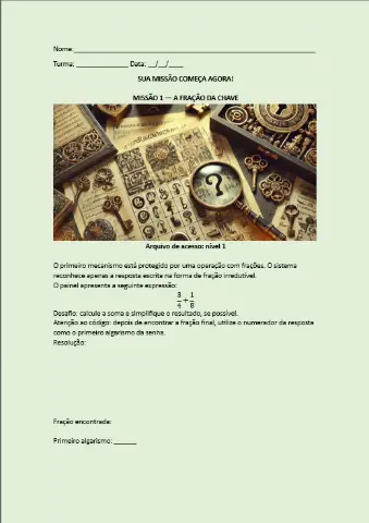 Operação: Código Matemático — O Mistério do Arquivo Secreto — amostra 2: INFORMAÇÕES DO MATERIAL Operação: Código Matemático — O Mistério do Arquivo Secreto — amostra 2: INFORMAÇÕES DO MATERIAL