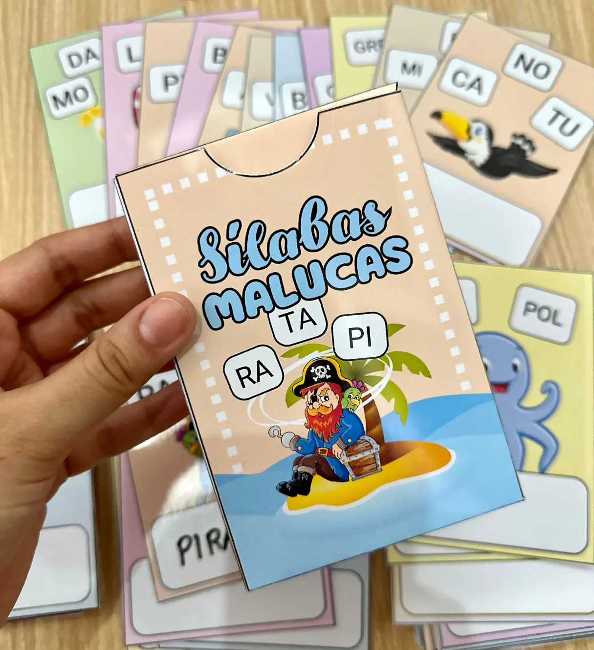Ordenação de Sílabas: Sílabas Malucas com 72 Fichas — Alfabetização para Educação Infantil: Explore a leitura e a escrita…