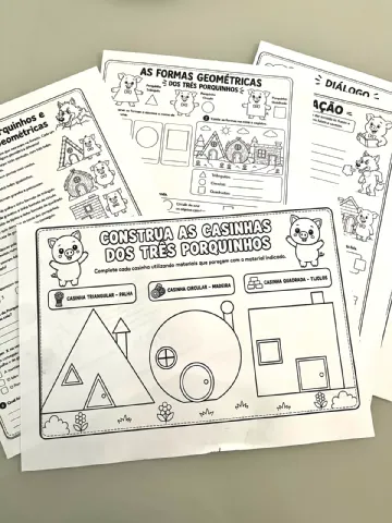 OS 3 PORQUINHOS E AS FORMAS GEOMETRICAS – PDF para Imprimir — amostra 2: Para quem é indicado