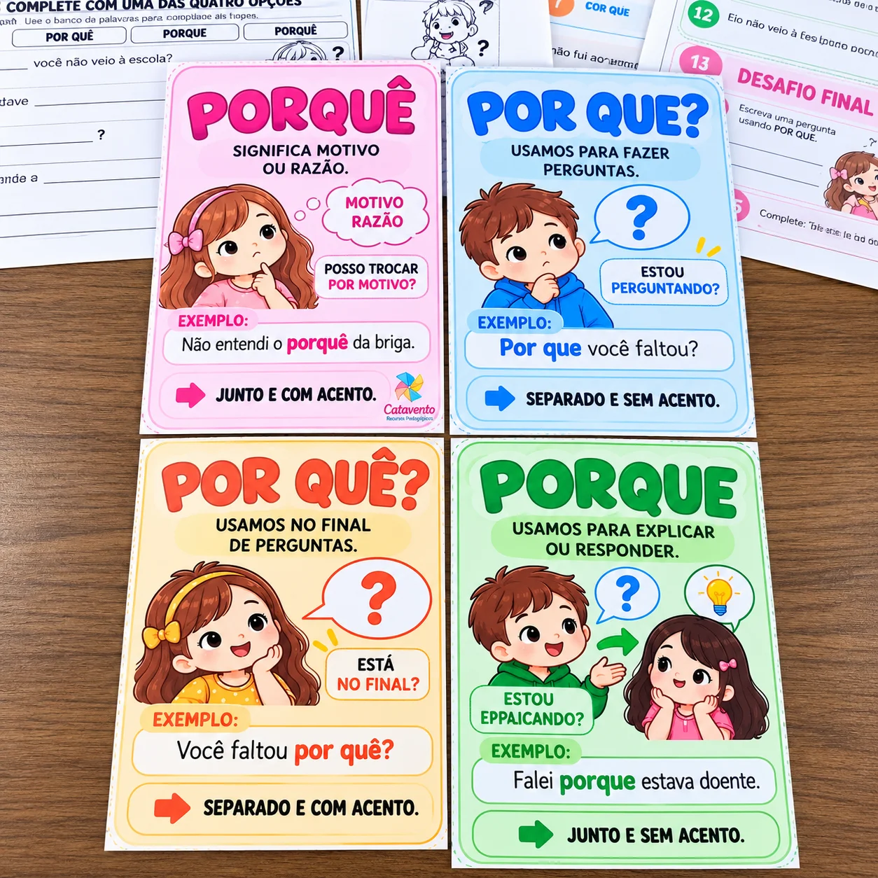 Os 4 Porquês – Kit de Atividades de Língua Portuguesa — amostra 1: 📚 OS 4 PORQUÊS – KIT DE ATIVIDADES DE LÍNGUA PORTUGUESA Os 4 Porquês – Kit de Atividades de Língua Portuguesa — amostra 1: 📚 OS 4 PORQUÊS – KIT DE ATIVIDADES DE LÍNGUA PORTUGUESA