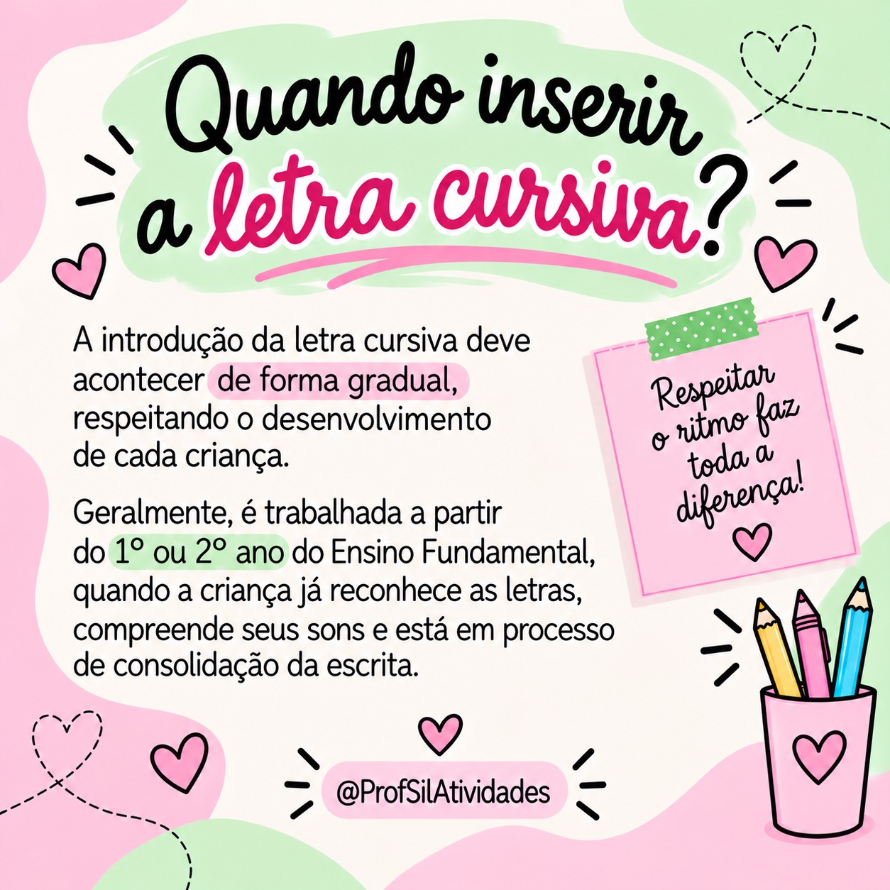 Os Caminhos da Cursiva para Alfabetização — amostra 3: O material propõe a aprendizagem gradual da letra cursiva com…