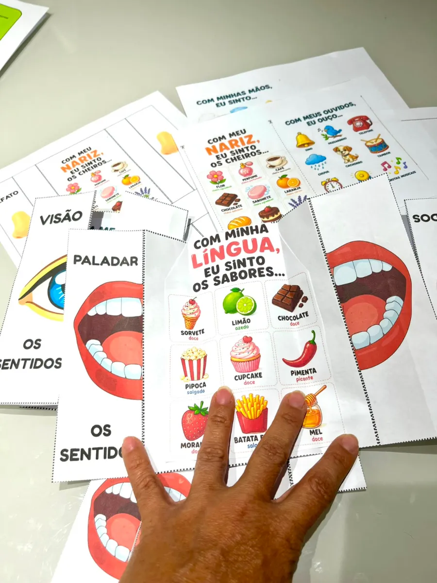 Os Cinco Sentidos - Flipbook - Ciências Educação Infantil — amostra 1: Ensinar os cinco sentidos pode ser muito mais…