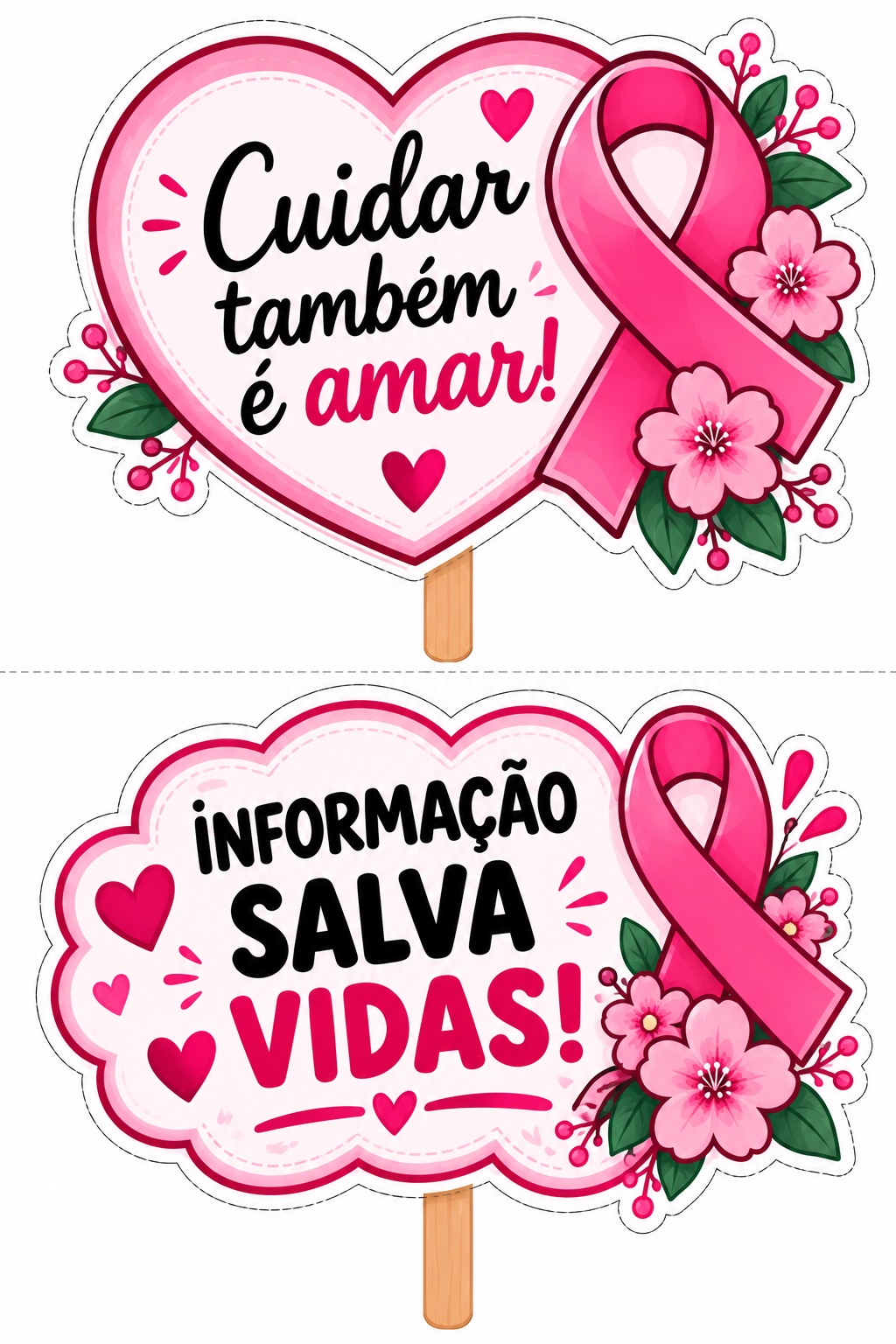 Outubro Rosa-16 Plaquinhas Grandes + 32 Plaquinhas Pequenas para Fotos — amostra 2: Kit Outubro Rosa com 16 plaquinhas… Outubro Rosa-16 Plaquinhas Grandes + 32 Plaquinhas Pequenas para Fotos — amostra 2: Kit Outubro Rosa com 16 plaquinhas…