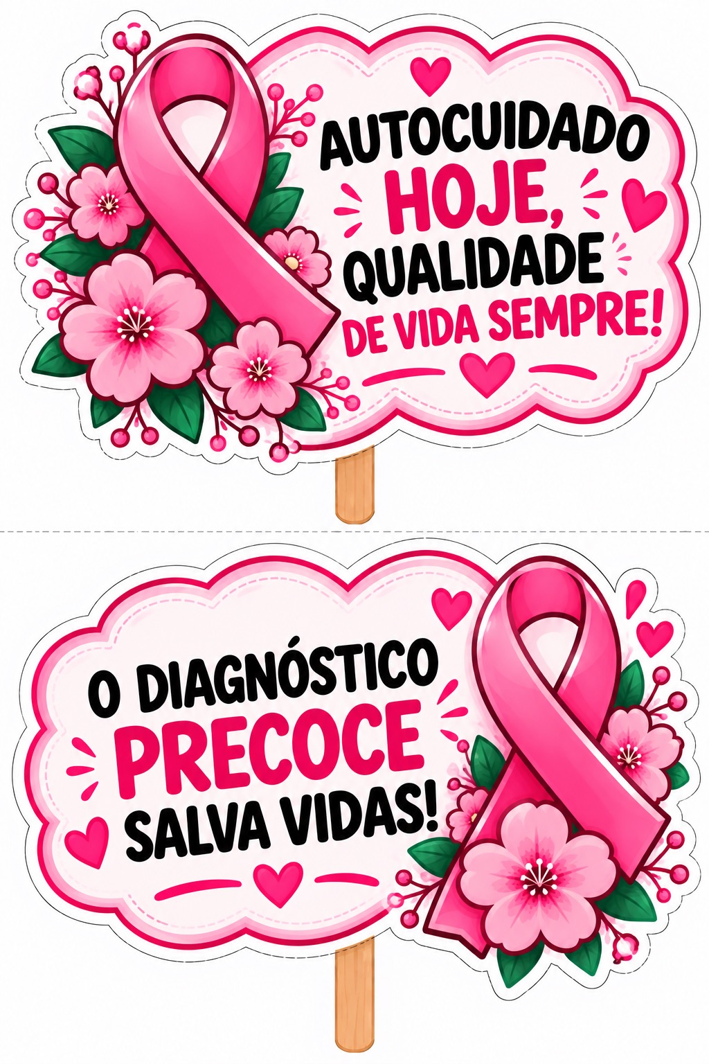 Outubro Rosa-16 Plaquinhas Grandes + 32 Plaquinhas Pequenas para Fotos — amostra 5: Kit Outubro Rosa com 16 plaquinhas… Outubro Rosa-16 Plaquinhas Grandes + 32 Plaquinhas Pequenas para Fotos — amostra 5: Kit Outubro Rosa com 16 plaquinhas…