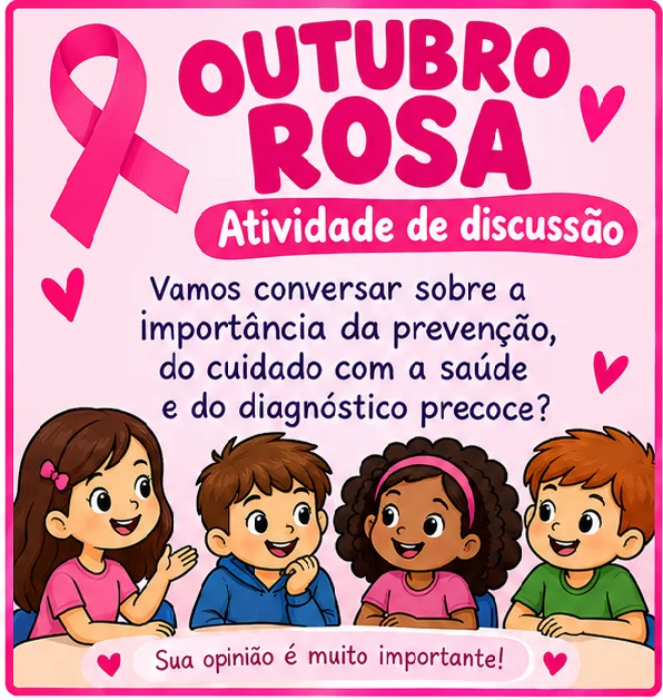 Outubro Rosa: Atividade de Discussão para 4º e 5º Ano — capa do material