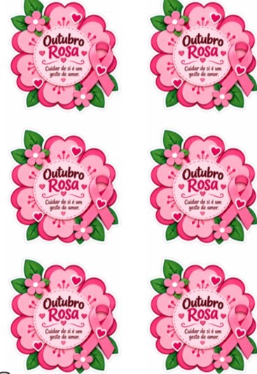 Outubro rosa lembrancinha gratuita – PDF para Imprimir — Datas comemorativas para Todas as séries: OUTUBRO ROSA…