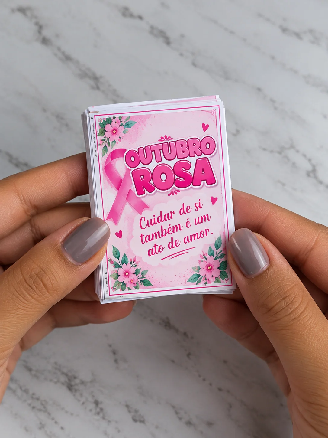 Outubro Rosa – Material em PDF (PAINEL, CARTÃO E INFORMATIVO ) — amostra 3: Material pedagógico de Outubro Rosa com 32…
