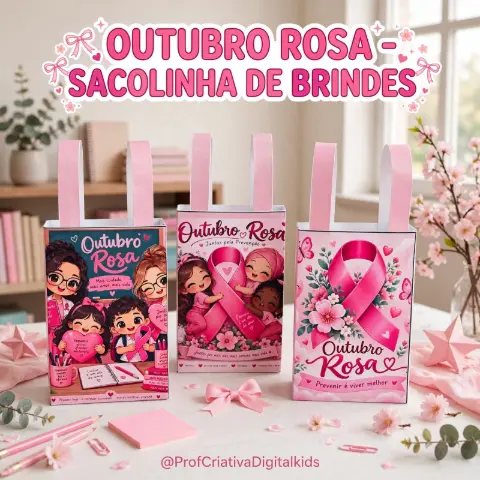 Outubro Rosa - Sacolinha de Brindes — capa do material