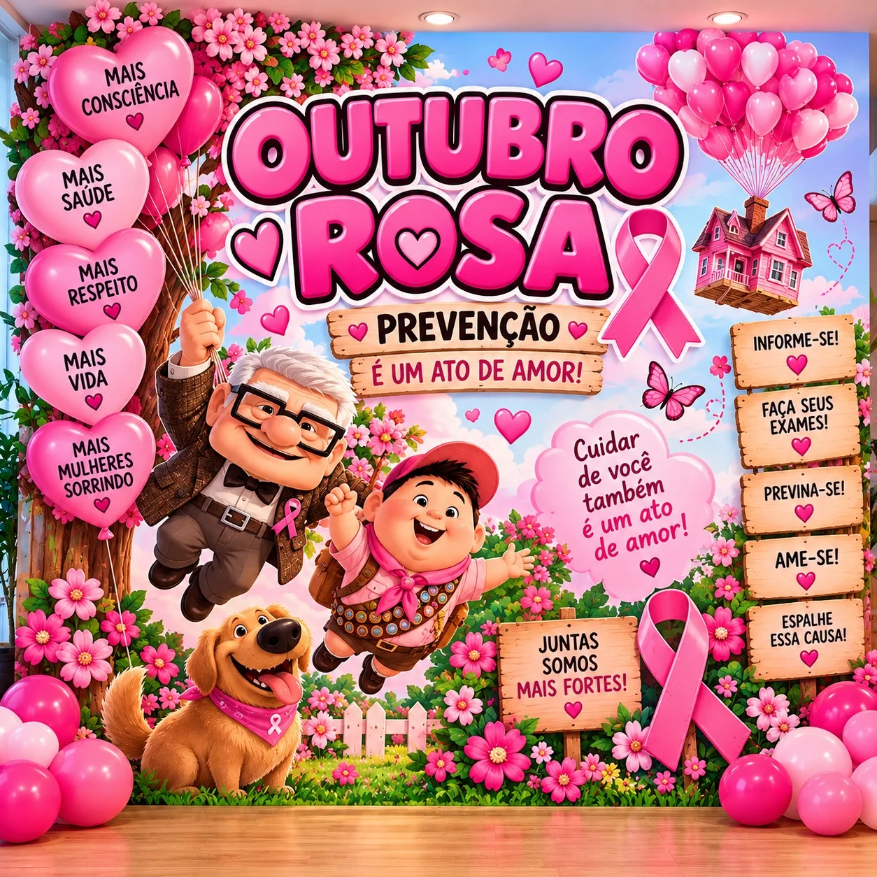 🎀💗 OUTUBRO ROSA – UP: ALTAS AVENTURAS! 💗🎀 — Datas comemorativas para Todas as séries: Prepare uma proposta linda,…