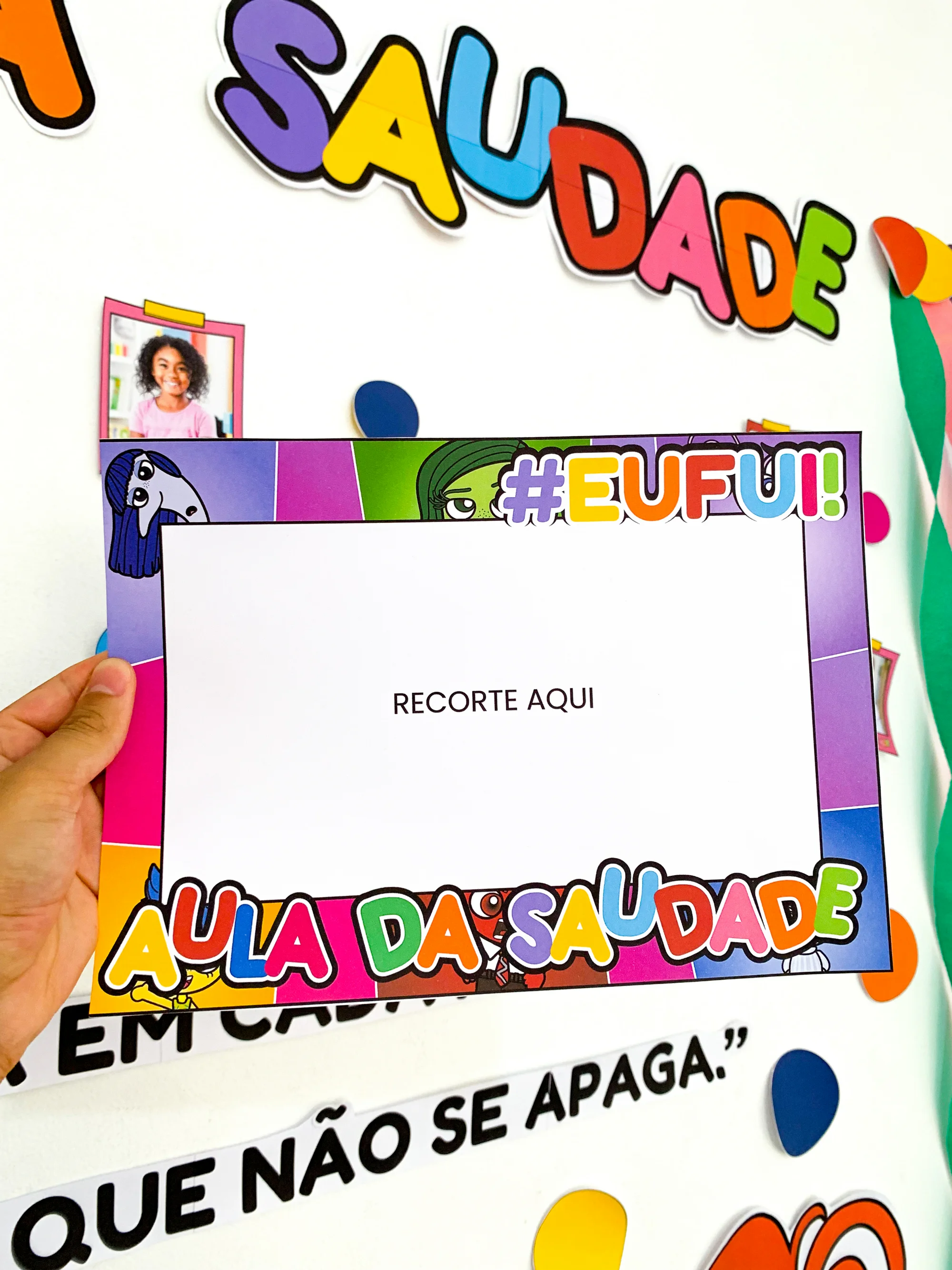 Pack Aula da Saudade para Educação Infantil e Anos iniciais — amostra 5: Pack Aula da Saudade com o tema DIVERTIDAMENTE