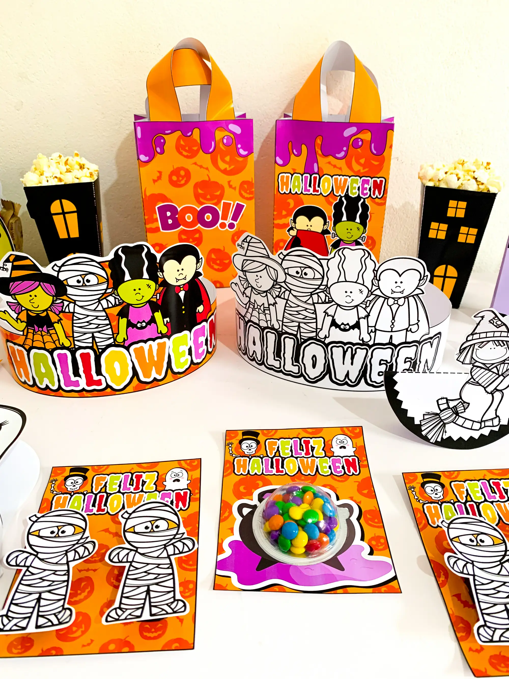 Pack Halloween para Imprimir – Lembrancinhas e Atividades — amostra 3: Prepare atividades e lembrancinhas para o Halloween…
