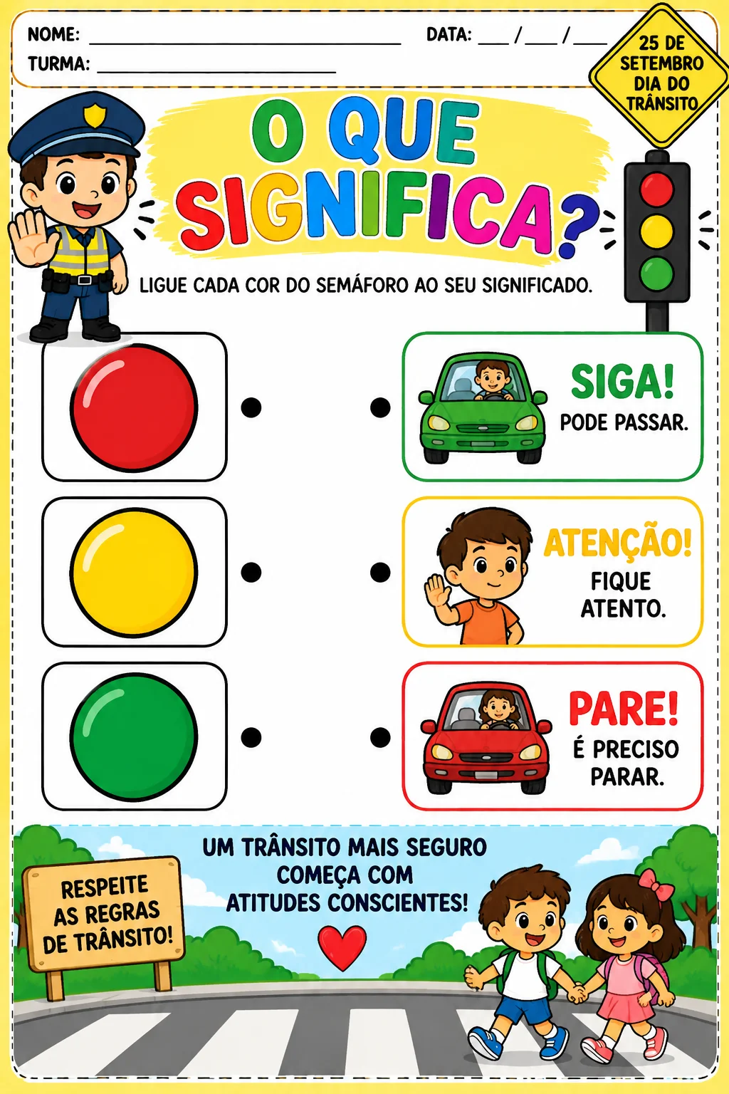 🚦 PACOTE 12 ATIVIDADES – SEMANA DO TRÂNSITO EM PDF — amostra 5: 🚦 Pacote Semana do Trânsito | São 12 🚦 PACOTE DE…