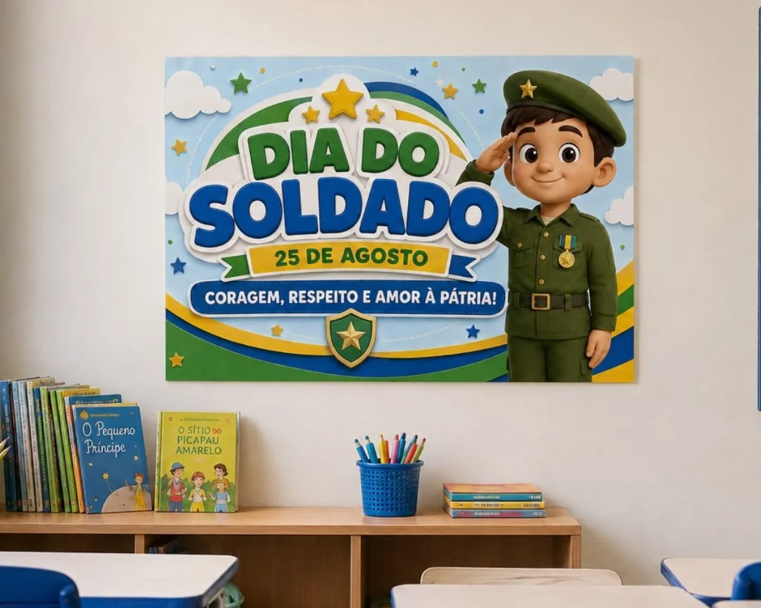 Pai ele Dia do Soldado — capa do material