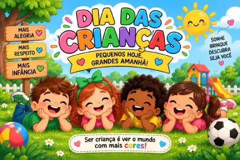 Painéis Dia das Crianças — 2 Modelos ampliados — amostra 2: Transforme a escola em um espaço mais alegre, colorido e…