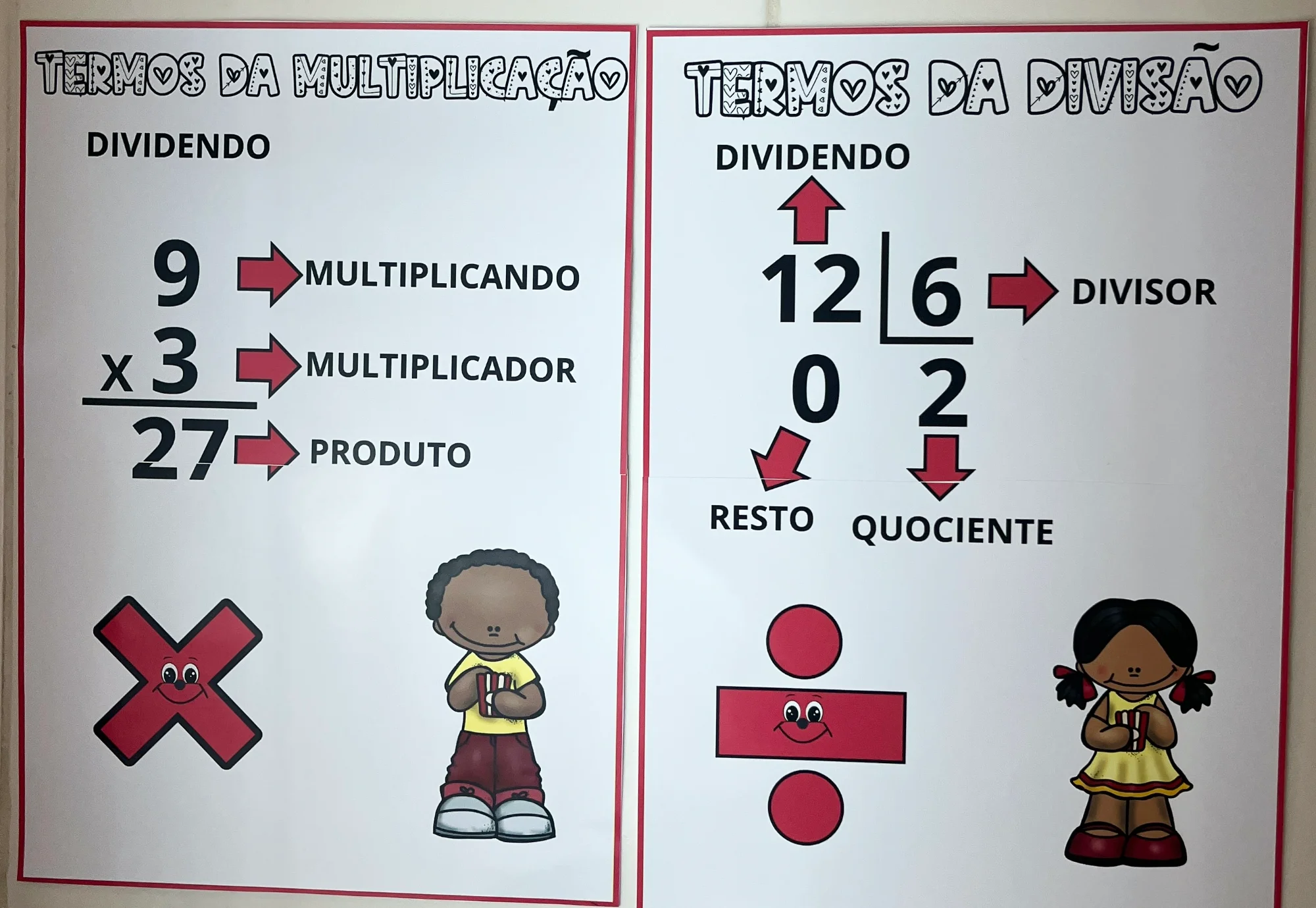 Painéis Educativos – Multiplicação e Divisão — amostra 3: Facilite o aprendizado dos seus alunos com esses dois painéis…