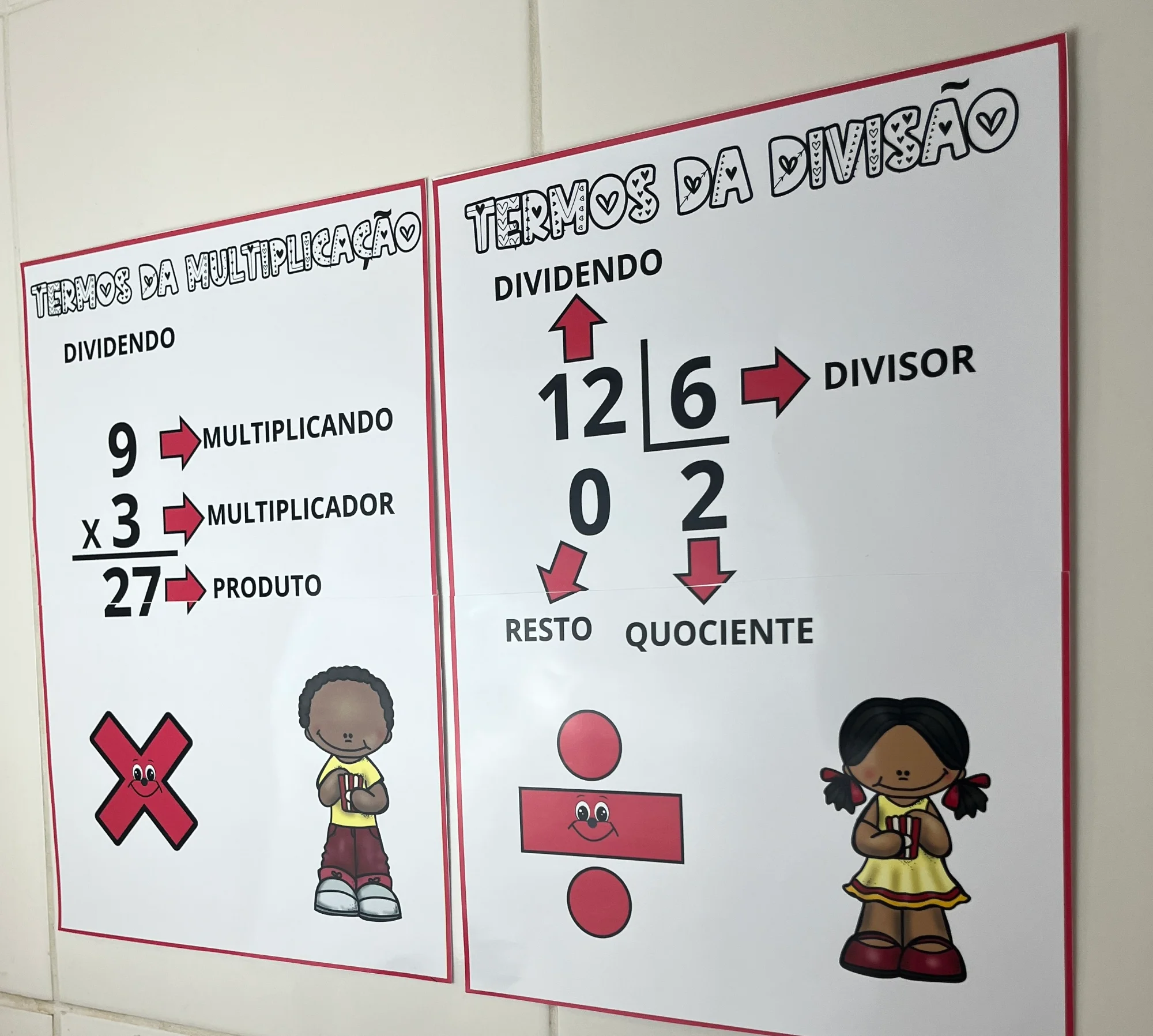 Painéis Educativos – Multiplicação e Divisão — amostra 5: Facilite o aprendizado dos seus alunos com esses dois painéis…