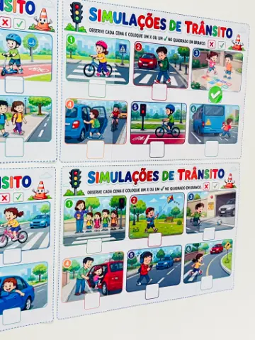Painéis Simulações de Trânsito em PDF | Educação Infantil — amostra 3: 4 painéis de simulações de trânsito em PDF Painéis Simulações de Trânsito em PDF | Educação Infantil — amostra 3: 4 painéis de simulações de trânsito em PDF