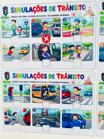 Painéis Simulações de Trânsito em PDF | Educação Infantil — capa do material