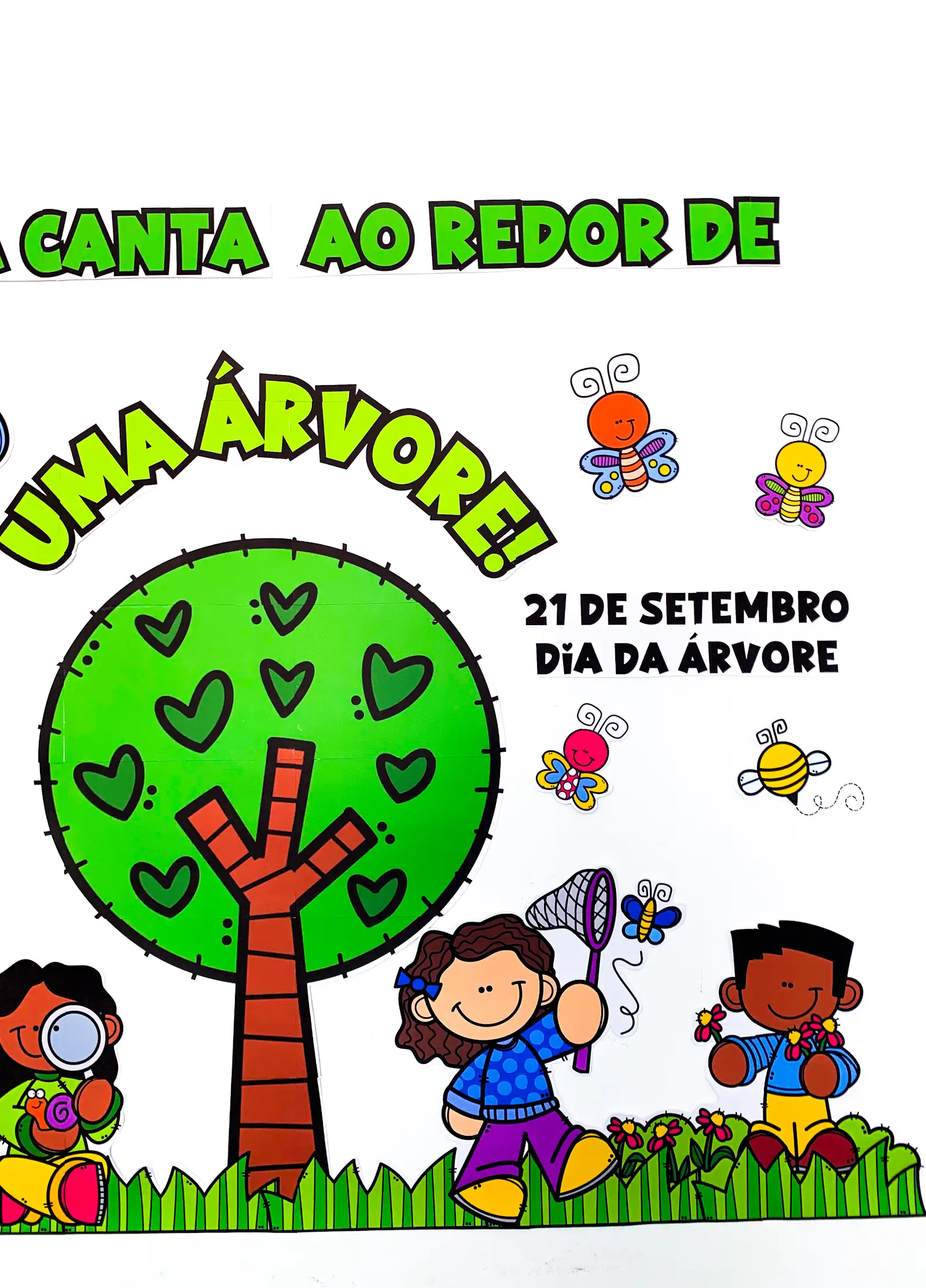 Painel 21 de Setembro – Dia da Árvore - Decoração Escolar — amostra 2: 🌱 Um lindo painel para celebrar as árvores e…