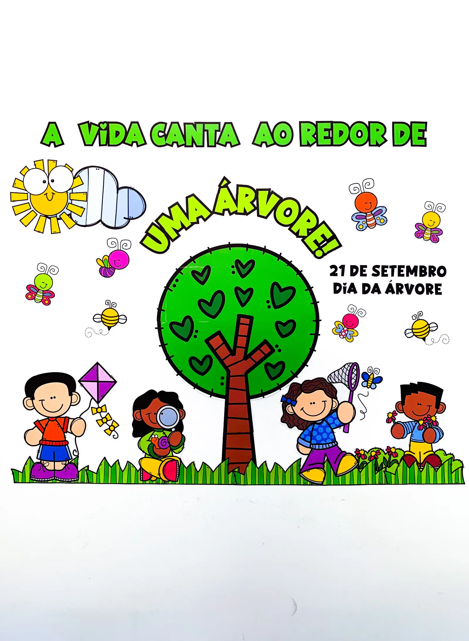 Painel 21 de Setembro – Dia da Árvore - Decoração Escolar — capa do material