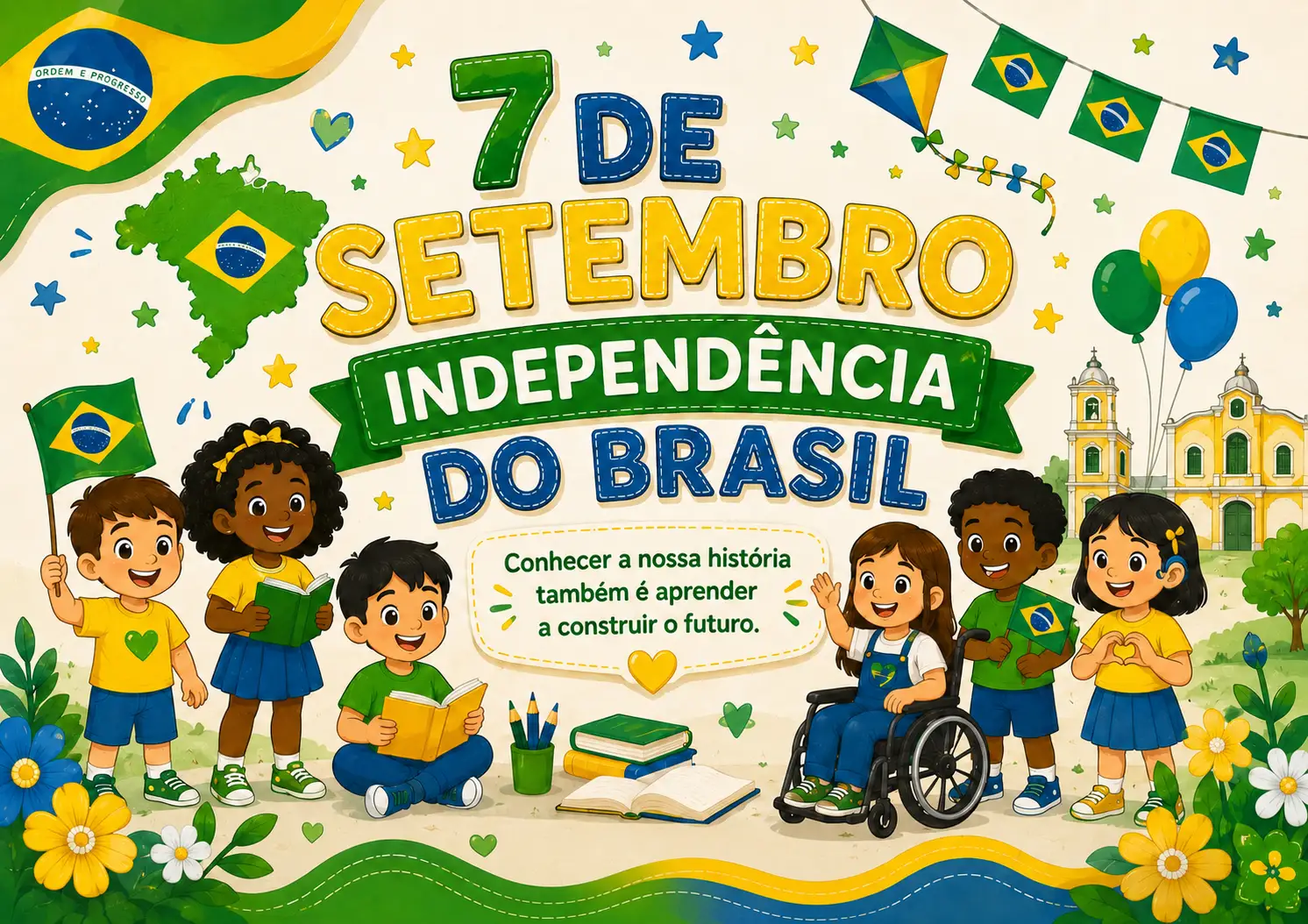Painel 7 de Setembro – Independência do Brasil | A2 — História para Educação Infantil: Painel 7 de Setembro – Independência…