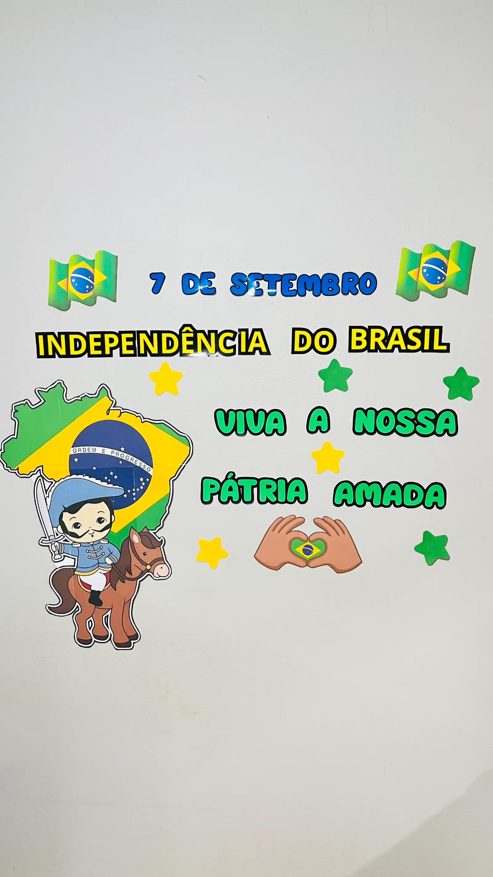 Painel 7 de Setembro – Independência do Brasil para Imprimir — amostra 5: Painel com aproximadamente 1,05 × 1,25 m