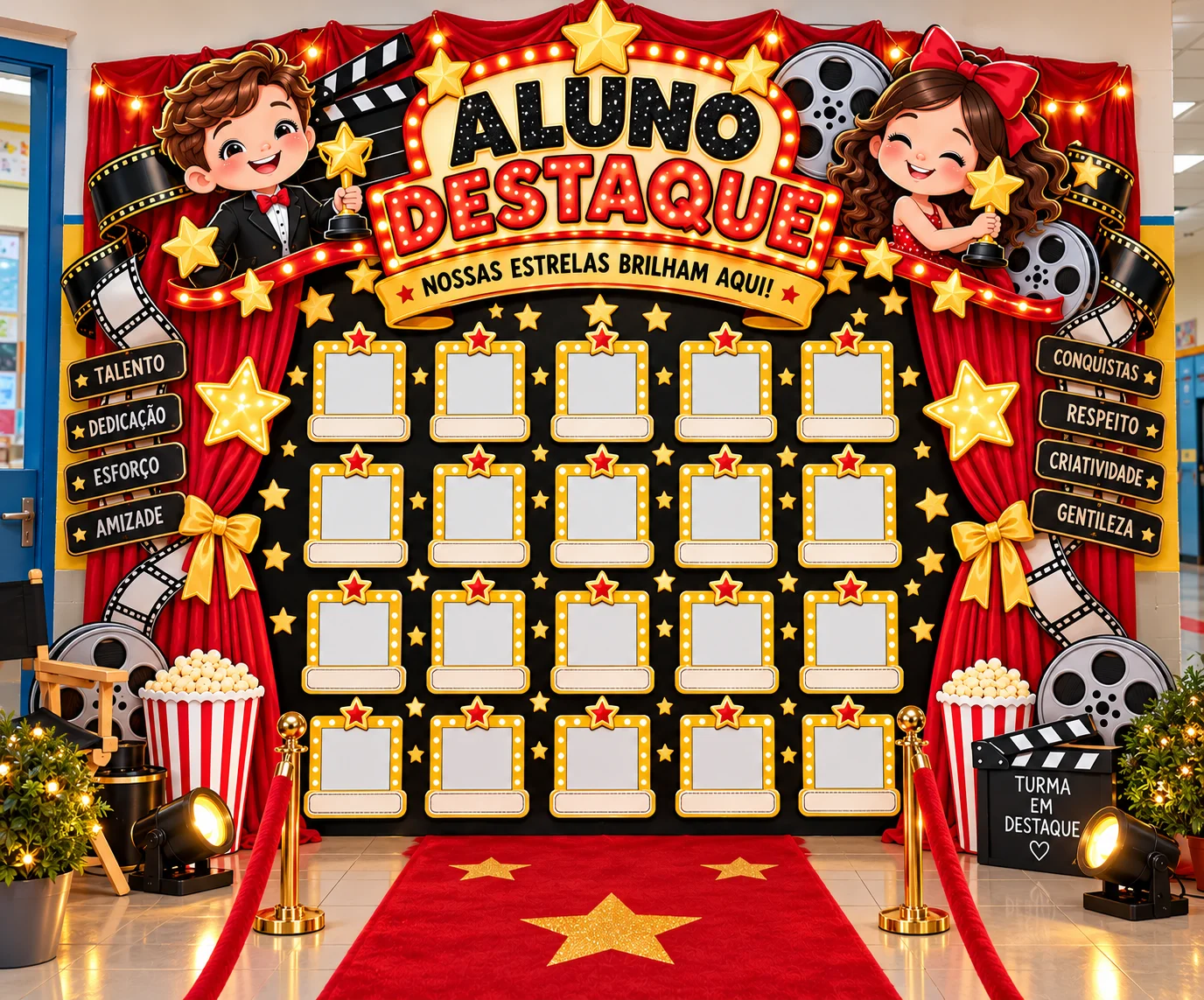 Painel Aluno Destaque – Nossas Estrelas Brilham Aqui | — amostra 4: 🎯 OBJETIVOS PEDAGÓGICOS Painel Aluno Destaque – Nossas Estrelas Brilham Aqui | — amostra 4: 🎯 OBJETIVOS PEDAGÓGICOS