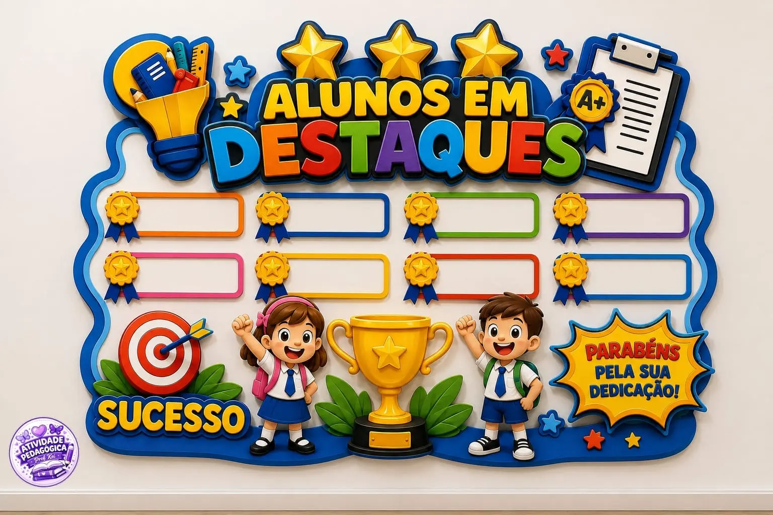 PAINEL ALUNOS EM DESTAQUE — Alfabetização para Educação Infantil: O painel “Alunos em Destaque” é perfeito para deixar a…