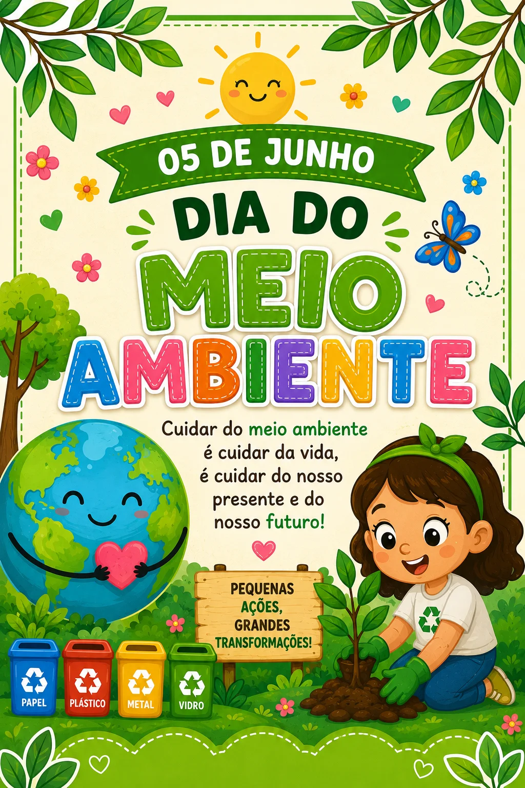 ​🌟 ​Painel Ampliado Dia do Meio Ambiente – 36 Folhas A4 — amostra 1: ​🌟 ​Painel Ampliado Dia do Meio Ambiente (05 de…