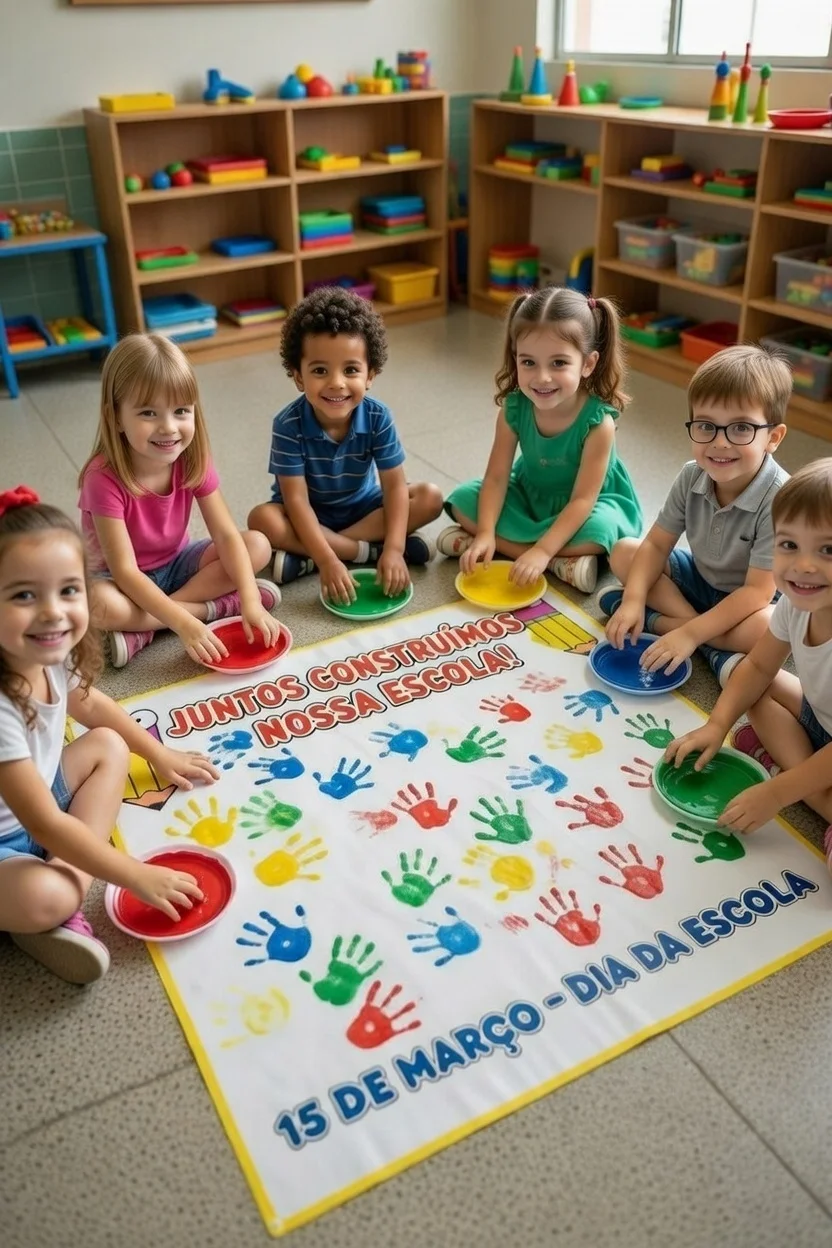 PAINEL AMPLIADO INTERATIVO DIA DA ESCOLA — amostra 3: “JUNTOS CONSTRUÍMOS NOSSA ESCOLA PAINEL AMPLIADO INTERATIVO DIA DA ESCOLA — amostra 3: “JUNTOS CONSTRUÍMOS NOSSA ESCOLA