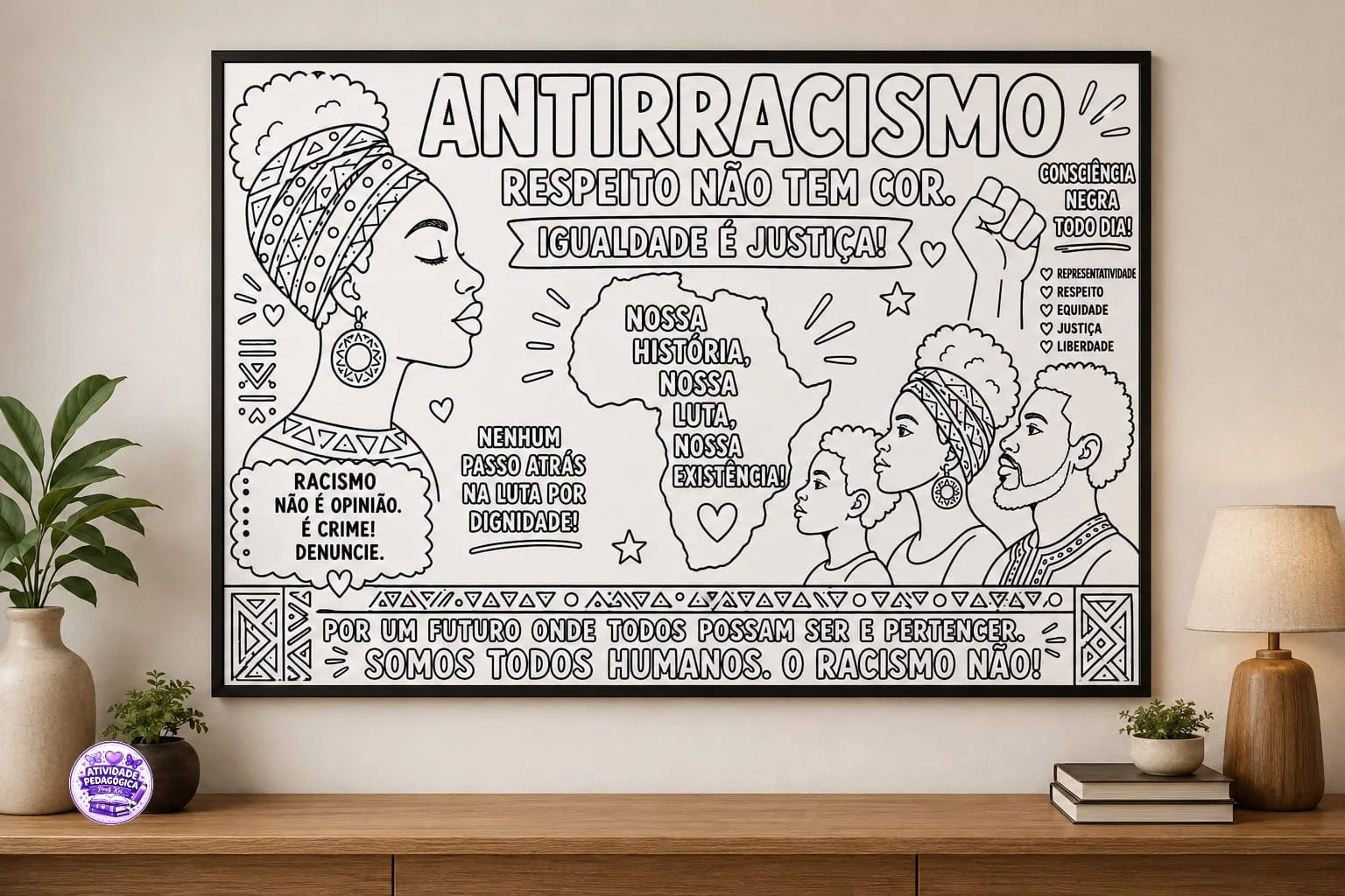 PAINEL ANTIRRACISMO — capa do material