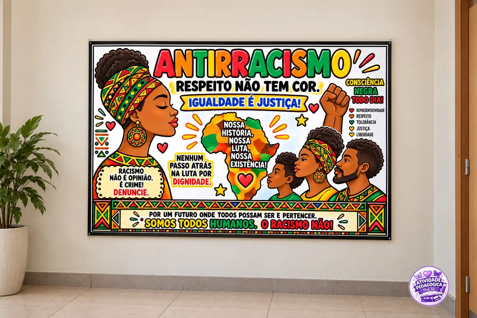 PAINEL ANTIRRACISMO – RESPEITO NÃO TEM COR! ✊🏾 — capa do material