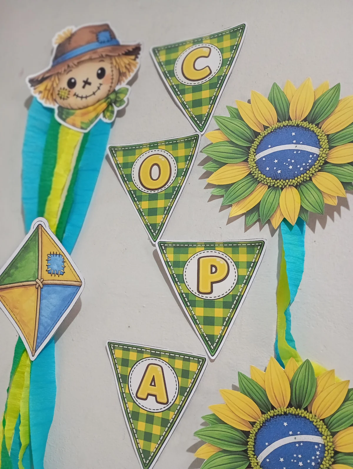 Painel Arraiá Brasil – PDF para Imprimir | Educação Infantil — amostra 6: Leve o clima da Festa Junina com um toque de…