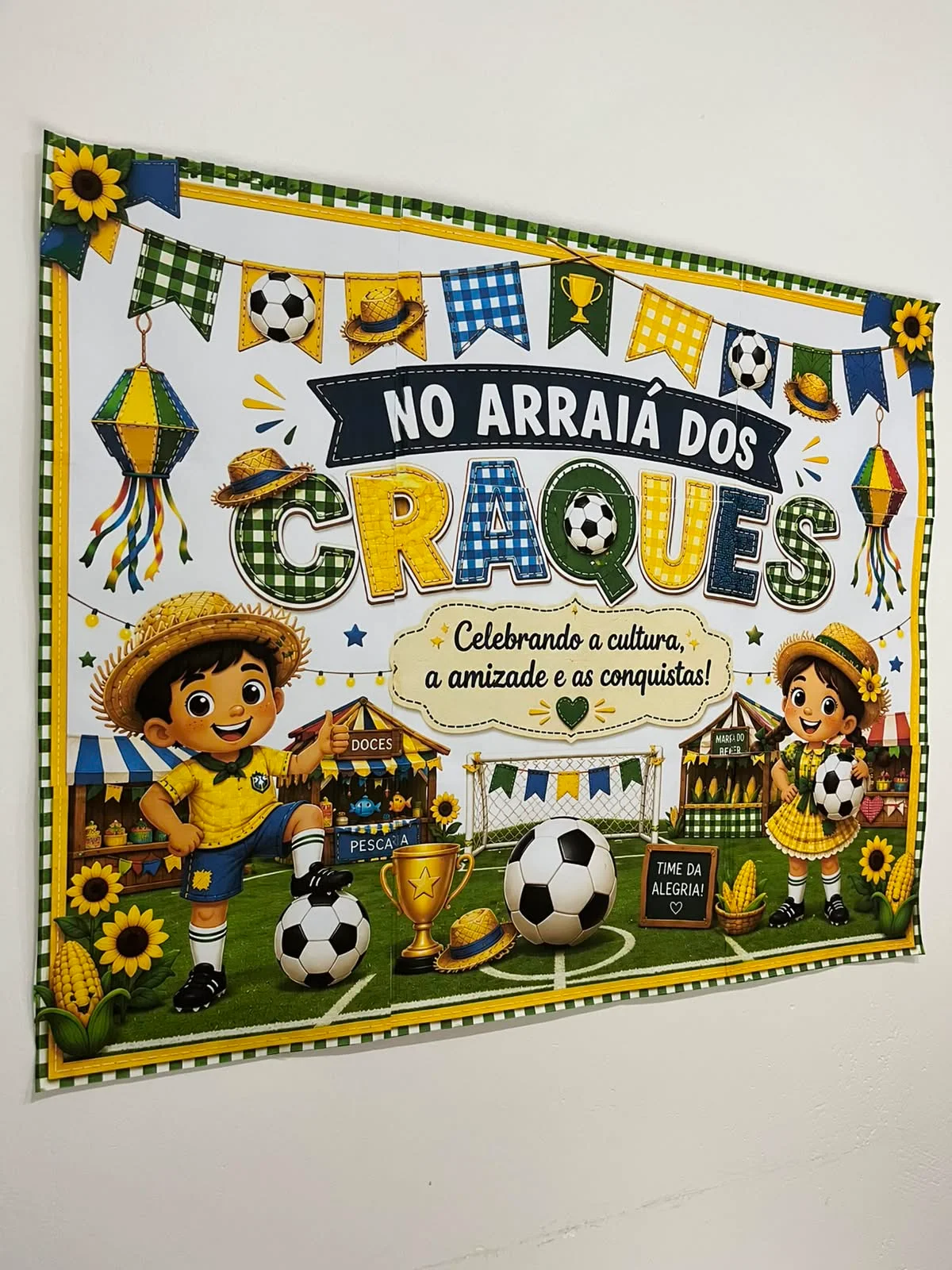 Painel arraiá dos craques – PDF para Imprimir — capa do material