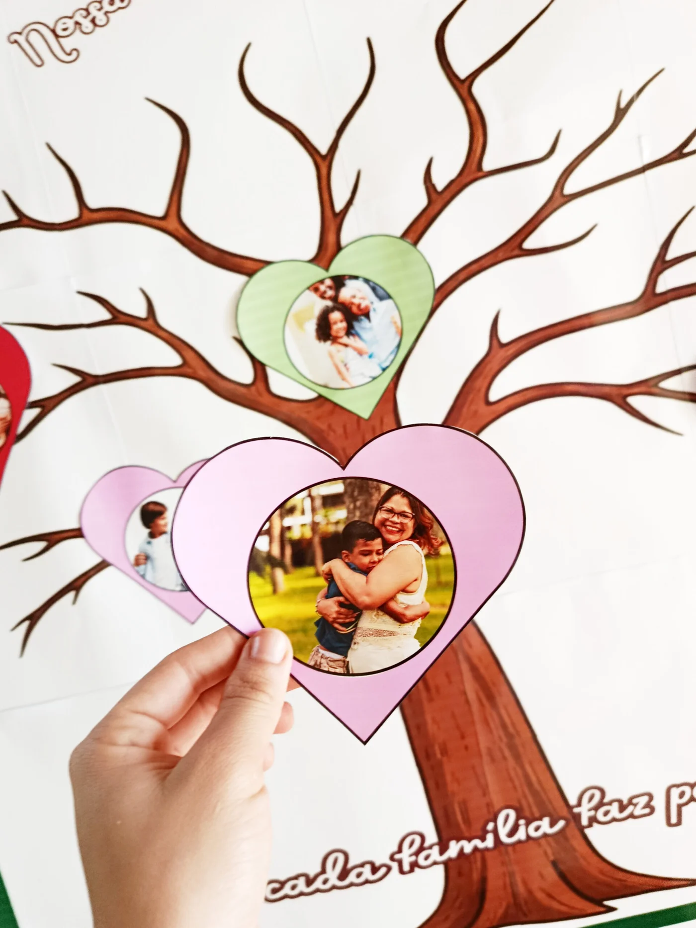 Painel árvore da família — amostra 3: Painel Dia da Família – Nossa Árvore é Cheia de Amor Transforme esse momento especial…