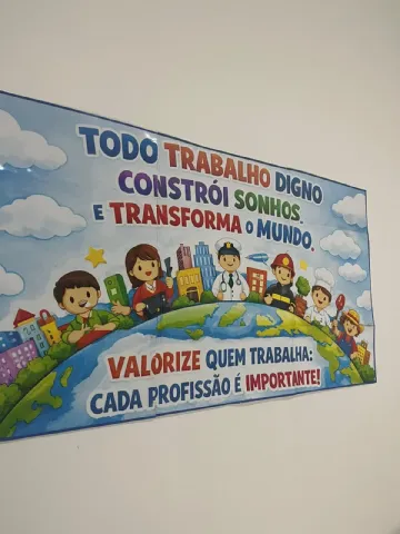 Painel + Atividades Dia do Trabalhador: Recurso Pedagógico — capa do material