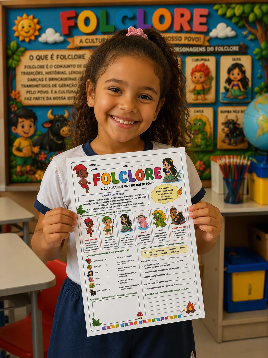 Painel + Atividades Folclore | Educação Infantil e Anos Iniciais — amostra 1: Sobre o Painel + Atividades Folclore