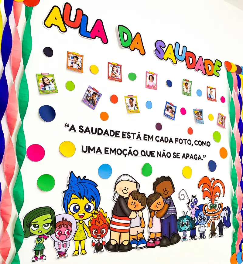 Painel Aula da Saudade - Divertidamente – PDF para Imprimir — amostra 1: Sobre o Painel Aula da Saudade - Divertidamente