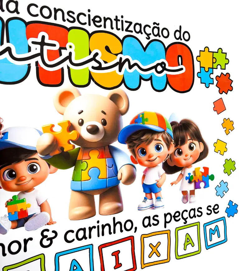 Painel Autismo com Quebra-Cabeça para o Abril Azul — amostra 4: Para quem é indicado