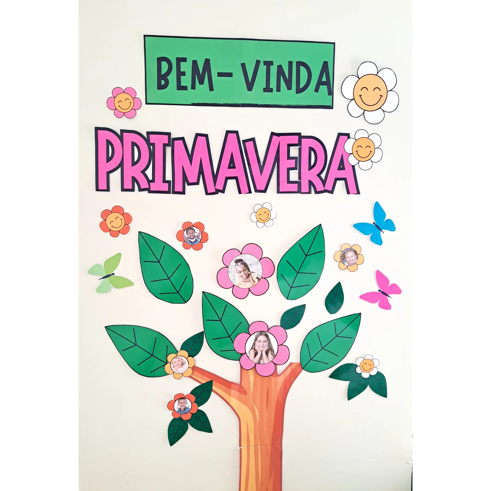 Painel Bem-vinda Primavera - Decoração escolar — amostra 2: Deixe a sala de aula ainda mais alegre e colorida para receber…
