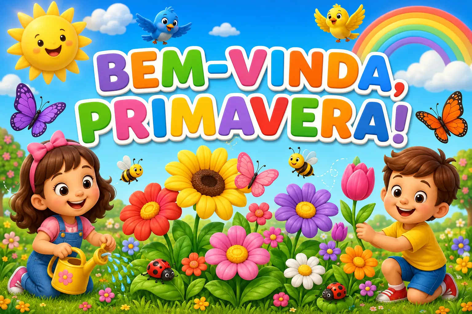 🌸 PAINEL BEM-VINDA, PRIMAVERA! Deixe a sala de aula alegre. — amostra 4: PAINEL BEM-VINDA, PRIMAVERA