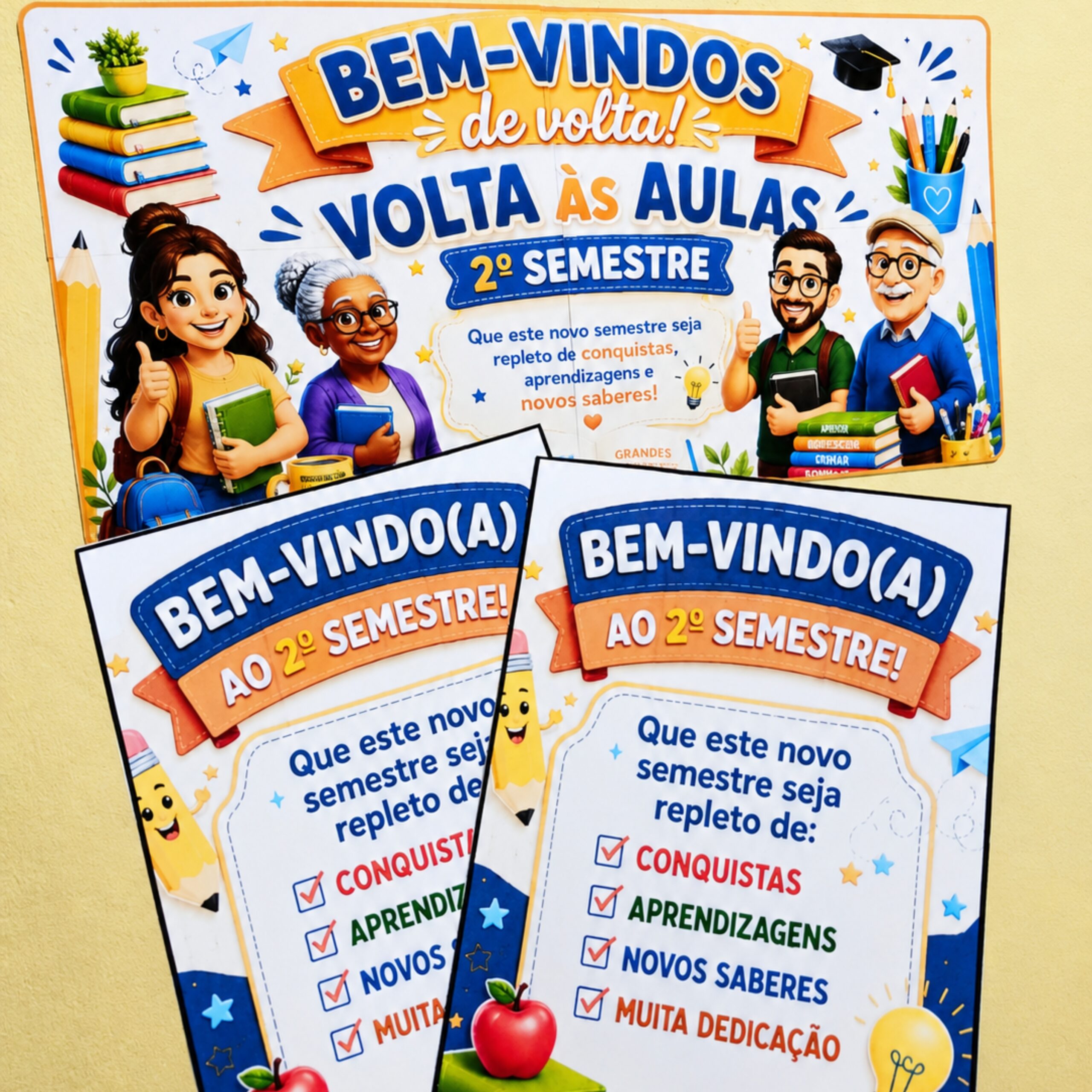 PAINEL BEM - VINDOS DE VOLTA - 2o SEMESTRE | EJA – PDF para Imprimir — Atividades para Todas as séries: Receba seus…