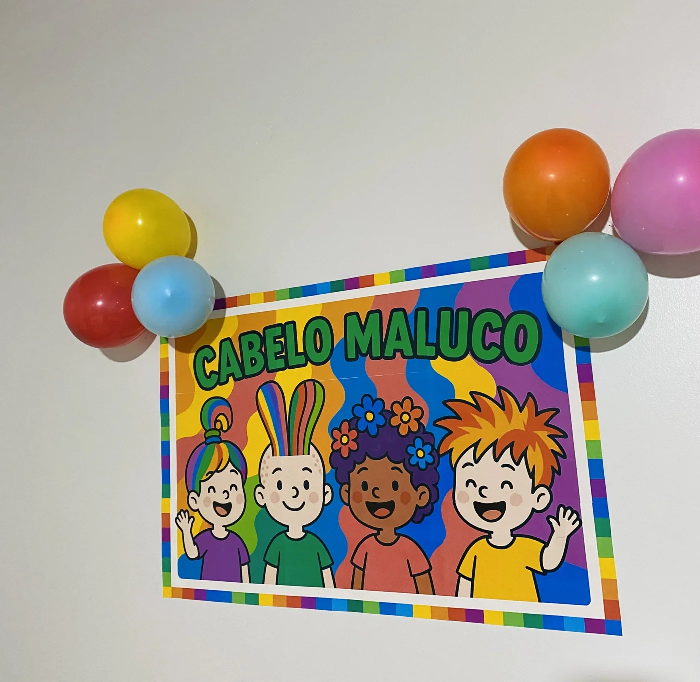 Painel Cabelo Maluco — amostra 1: 🎉✨ Painel Cabelo Maluco ✨🎉 Deixe o ambiente ainda mais divertido com este painel…