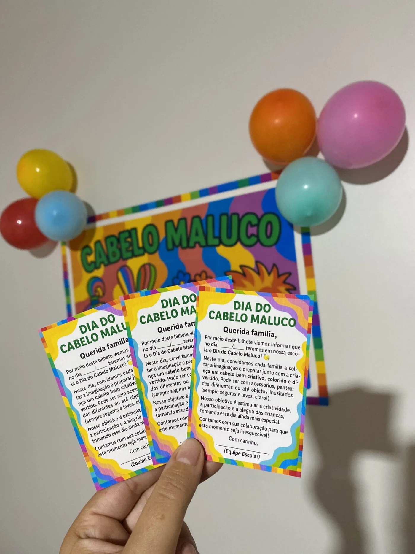 Painel Cabelo Maluco — amostra 3: 🎉✨ Painel Cabelo Maluco ✨🎉 Deixe o ambiente ainda mais divertido com este painel…