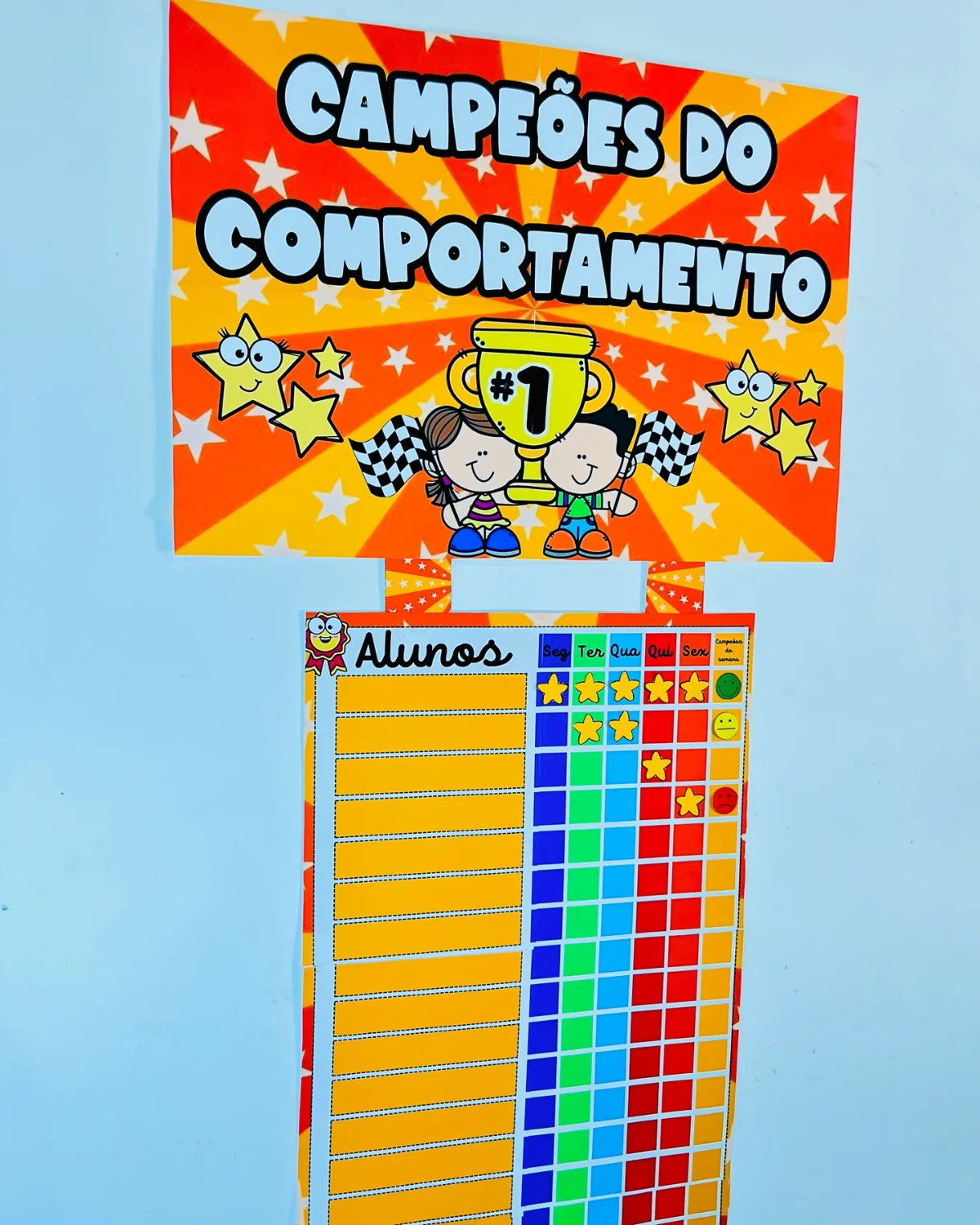 PAINEL CAMPEÕES DO COMPORTAMENTO – PDF para Imprimir — Alfabetização para Educação Infantil: Um recurso incrível para…