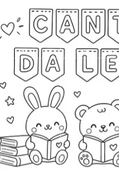 Painel cantinho da leitura colorir. Anos iniciais e Educação Infantil — amostra 2: Painel para colorir na sala de aula,…